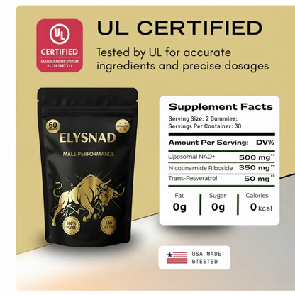 ELYSNAD NAD+ PURE - NAD Supplement with Resveratrol